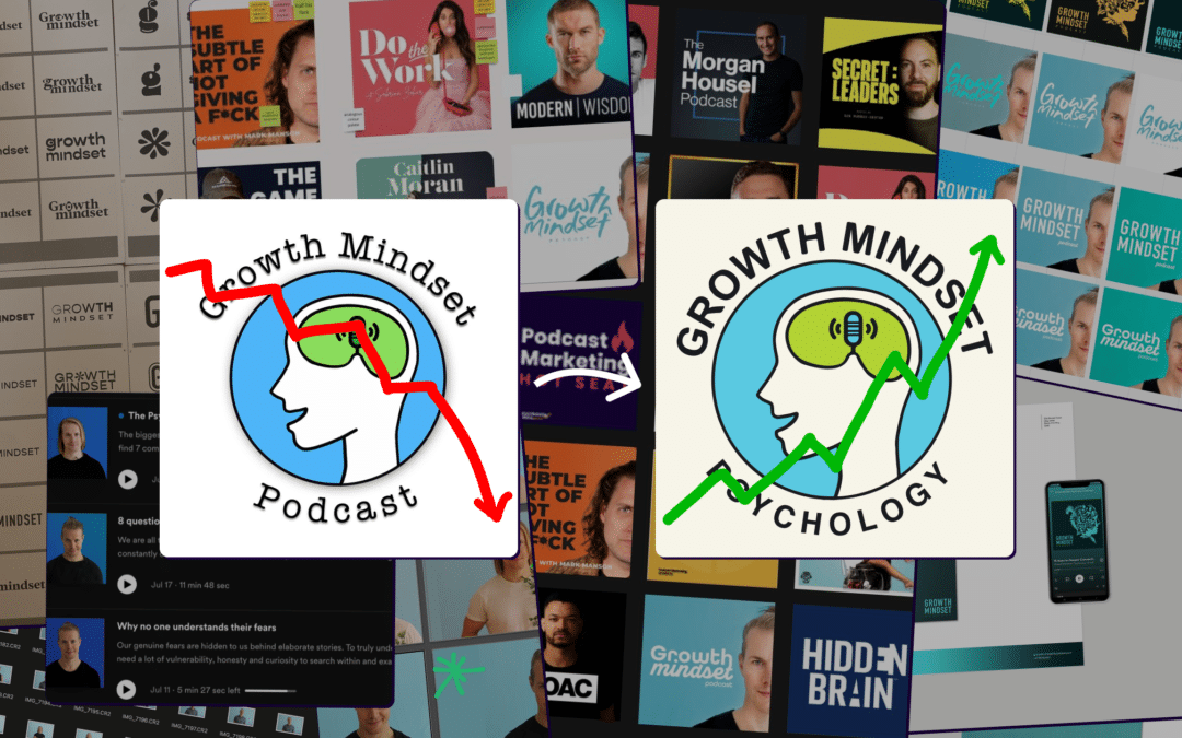 How a Podcast Cover Art Redesign Helped Growth Mindset Psychology Grow 45% in One Month (+2,000 Downloads/Episode)