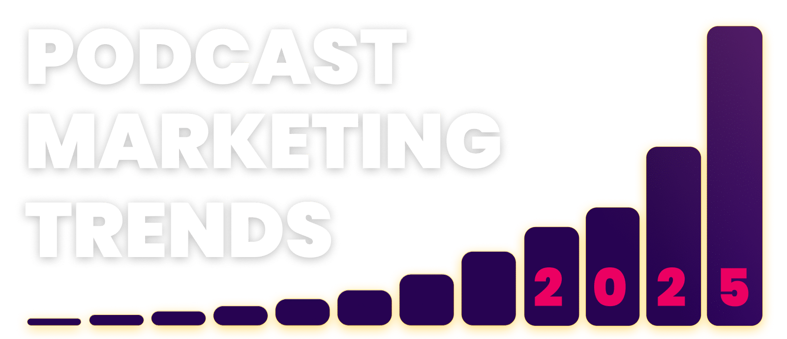 Podcast Marketing Trends Report 2025 Podcast Marketing Trends 2023 Logo